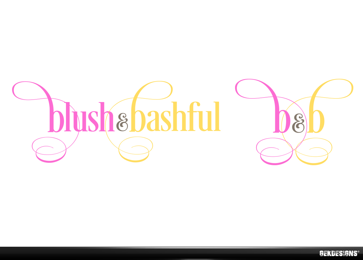 Logo-Design von gekgrfx für Blush & Bashful | Design #3425544