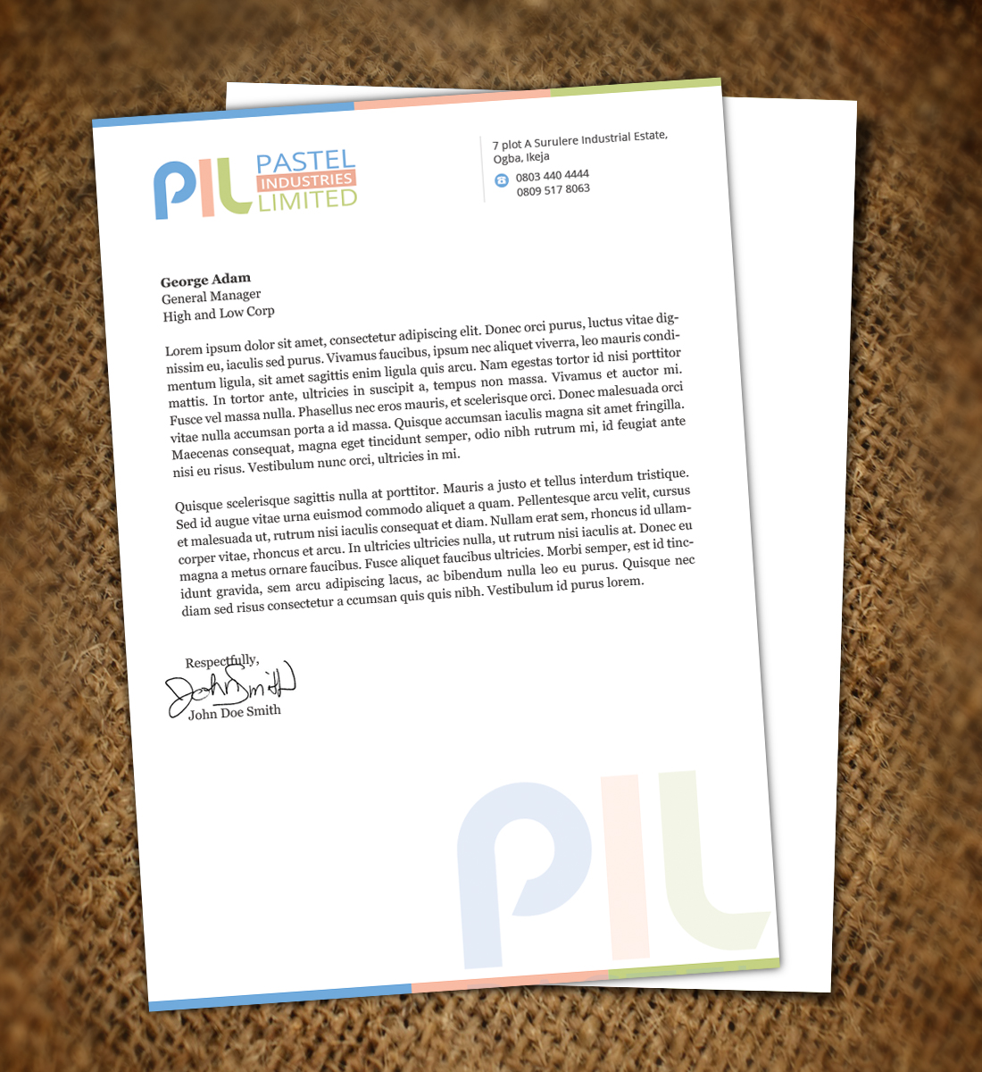 Letterhead Design by Nelsur for this project | Design #3387735
