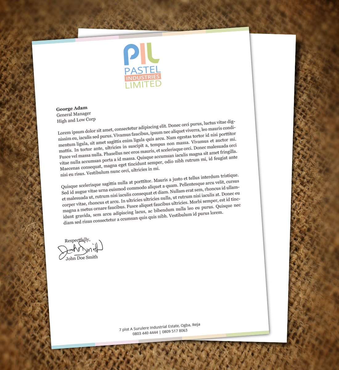 Letterhead Design by Nelsur for this project | Design #3387747