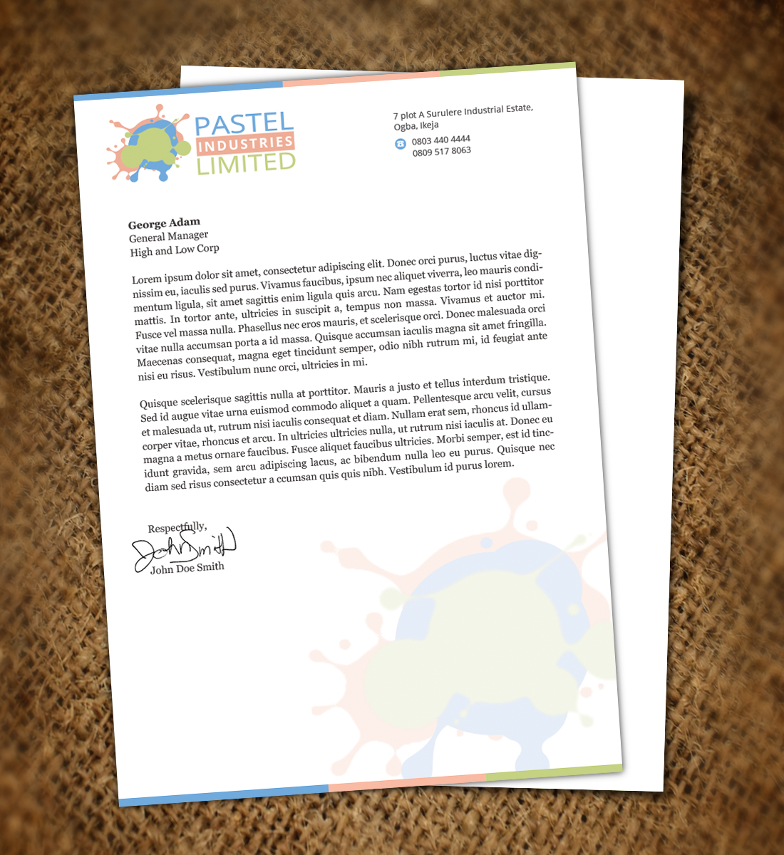 Letterhead Design by Nelsur for this project | Design #3389373