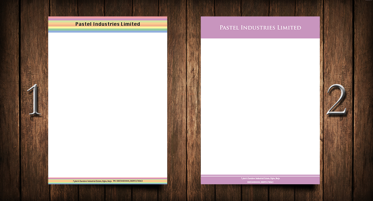 Letterhead Design by Anooshaa for this project | Design #3393027