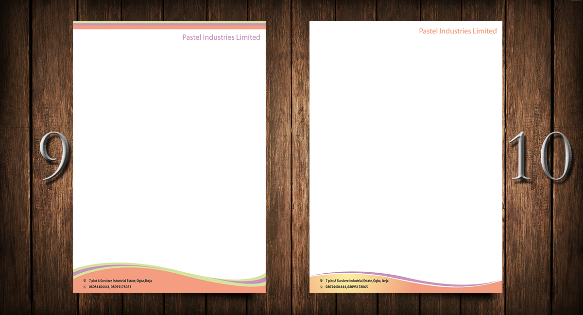 Letterhead Design by Anooshaa for this project | Design #3393130