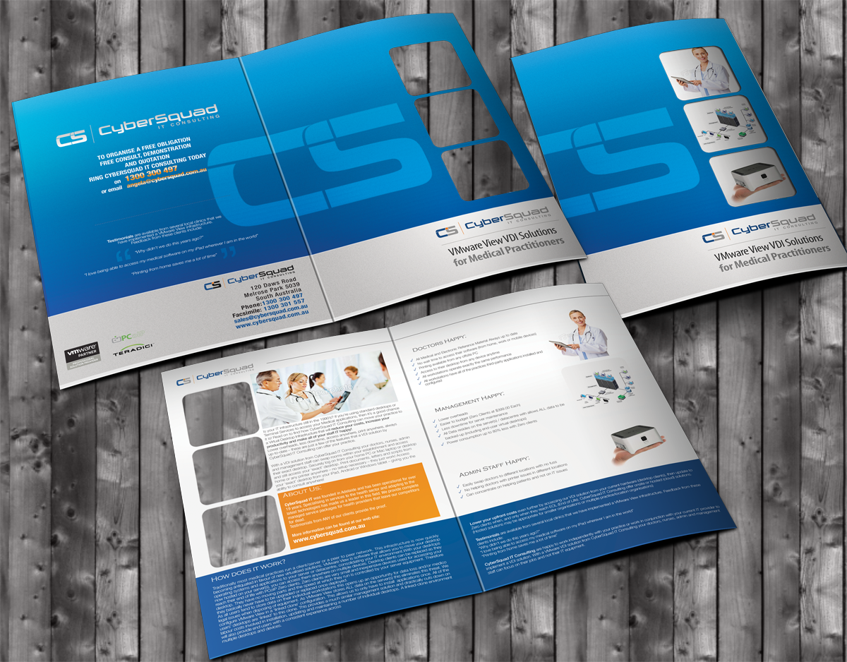 Brochure Design by maka for CyberSquad IT Consulting | Design #856142