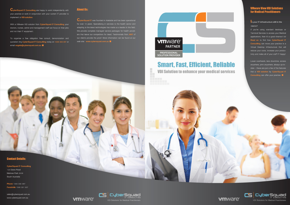 Brochure Design by stevenart for CyberSquad IT Consulting | Design #841562
