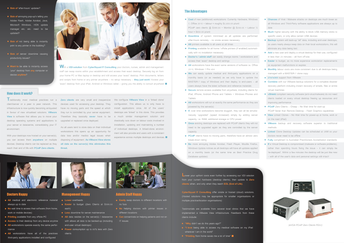 Brochure Design by stevenart for CyberSquad IT Consulting | Design #841564