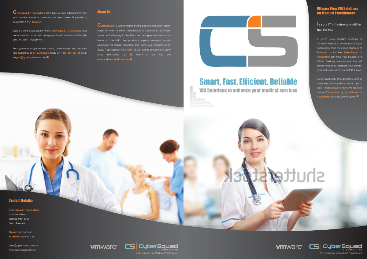 Brochure Design by stevenart for CyberSquad IT Consulting | Design #858081