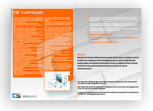 Brochure Design by DAStudioDesigns for CyberSquad IT Consulting | Design #840768