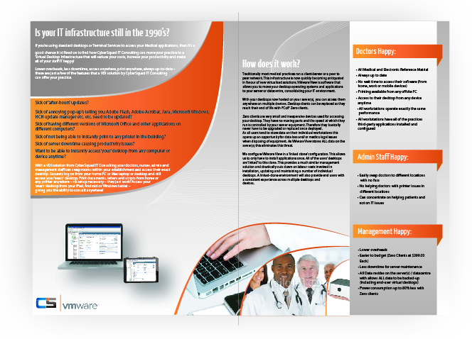 Broschüren-Design von DAStudioDesigns für CyberSquad IT Consulting | Design #852508