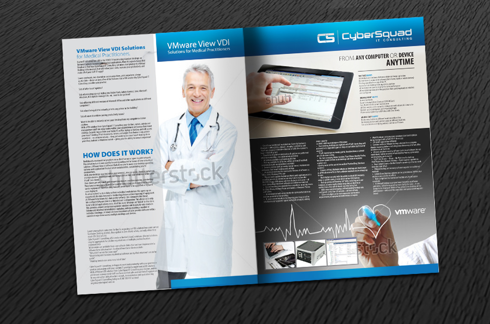 Design de Brochure par Svetlin Angelov pour CyberSquad IT Consulting | Design #836961