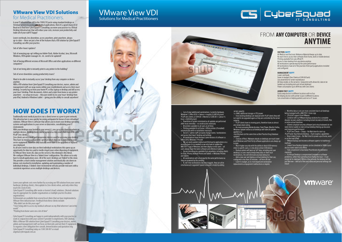 Brochure Design by Svetlin Angelov for CyberSquad IT Consulting | Design #836964