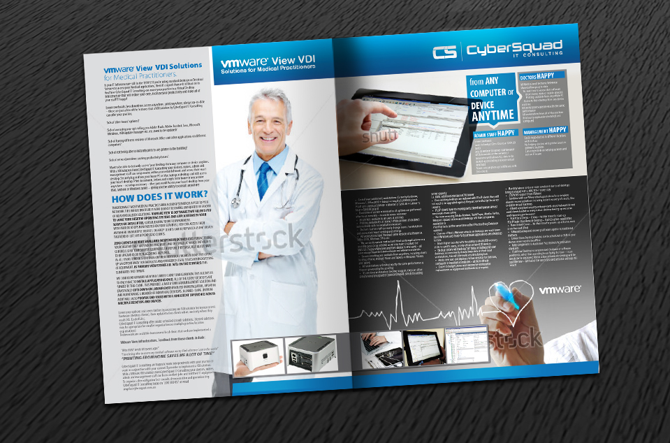 Brochure Design by Svetlin Angelov for CyberSquad IT Consulting | Design #840680