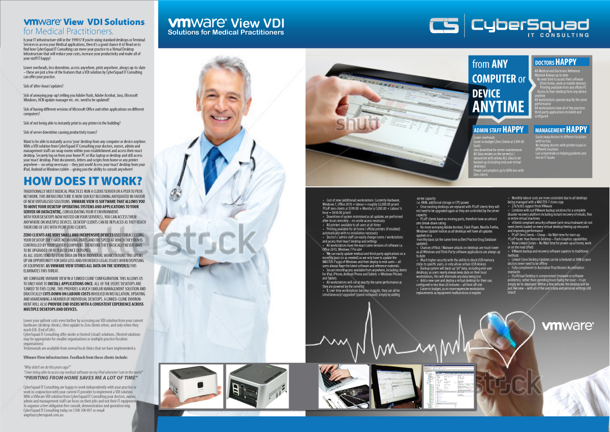 Brochure Design by Svetlin Angelov for CyberSquad IT Consulting | Design #840683