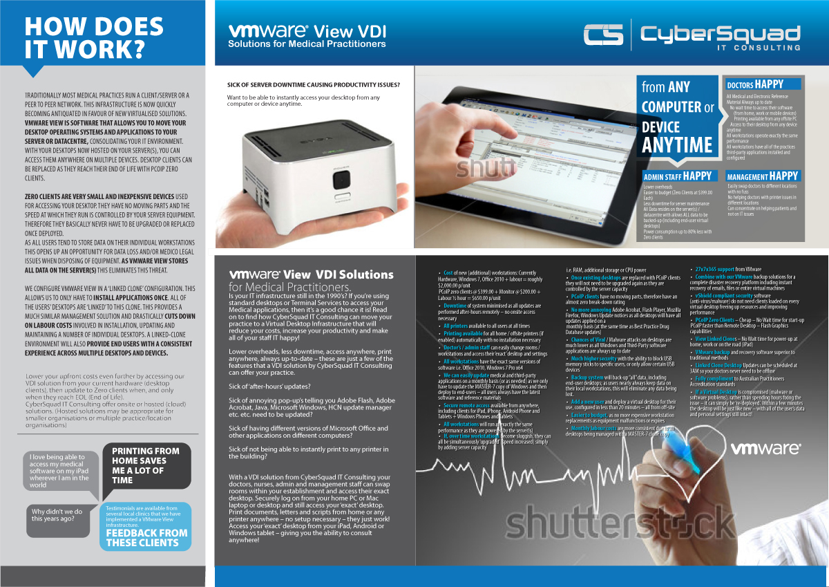 Brochure Design by Svetlin Angelov for CyberSquad IT Consulting | Design #846242