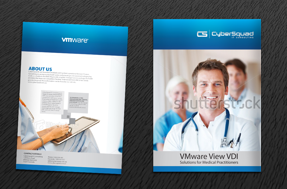 Brochure Design by Svetlin Angelov for CyberSquad IT Consulting | Design #847675