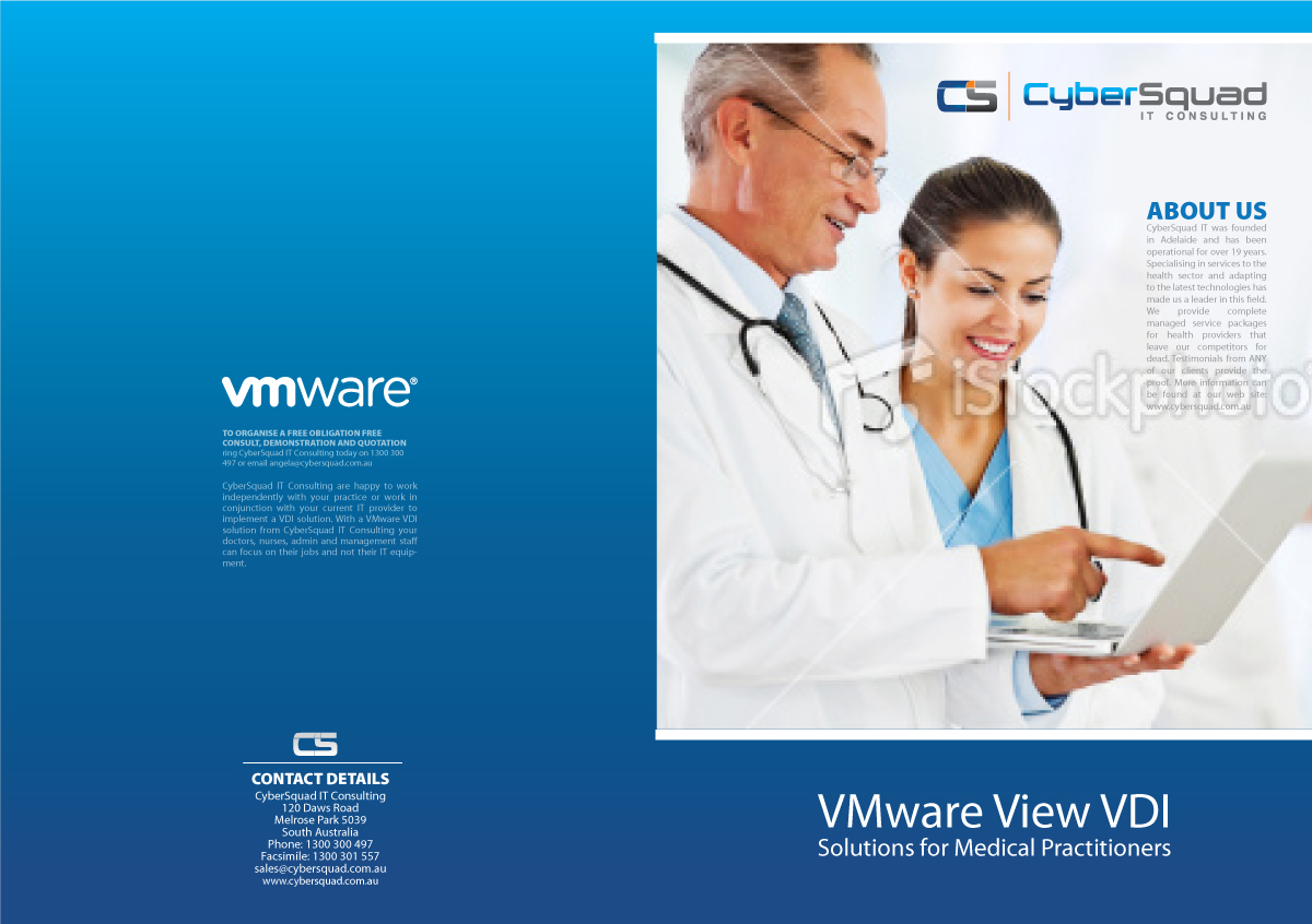 Brochure Design by Svetlin Angelov for CyberSquad IT Consulting | Design #851853