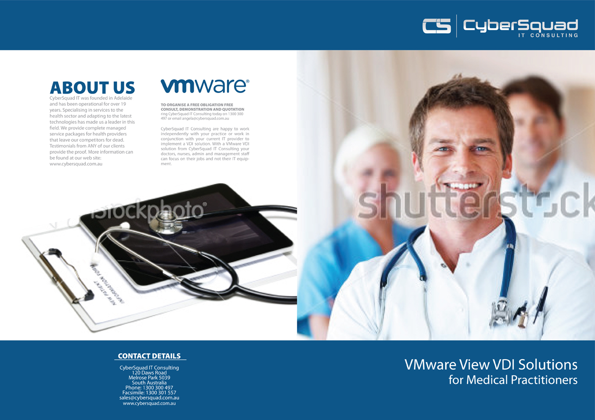Brochure Design by Svetlin Angelov for CyberSquad IT Consulting | Design #856125