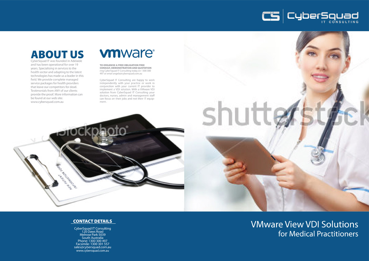 Brochure Design by Svetlin Angelov for CyberSquad IT Consulting | Design #856130