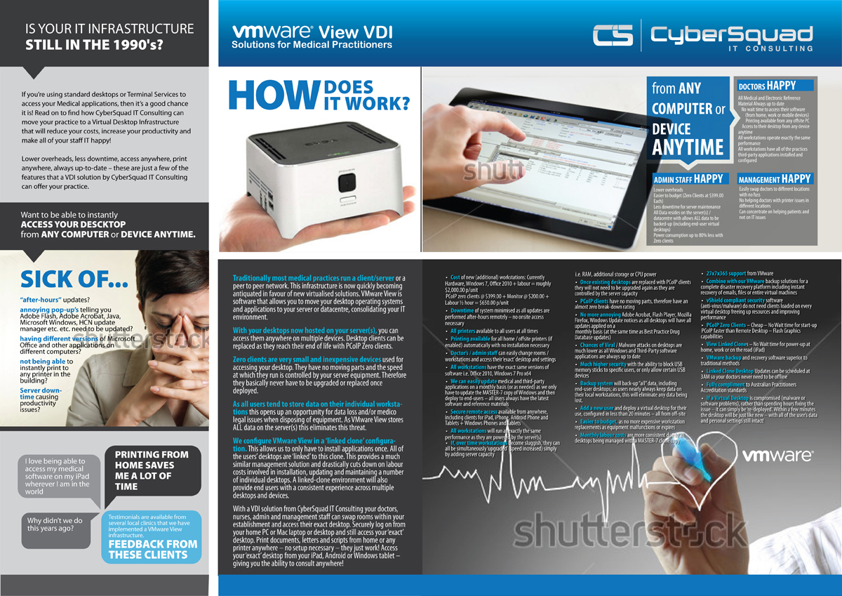 Brochure Design by Svetlin Angelov for CyberSquad IT Consulting | Design #856131
