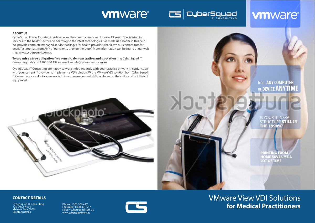 Brochure Design by Svetlin Angelov for CyberSquad IT Consulting | Design #863122