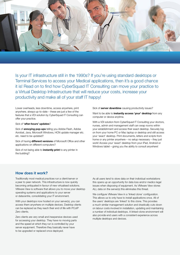 Brochure Design by JayTee for CyberSquad IT Consulting | Design #848384