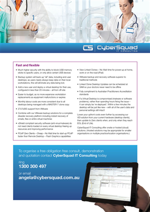 Brochure Design by JayTee for CyberSquad IT Consulting | Design: #848386
