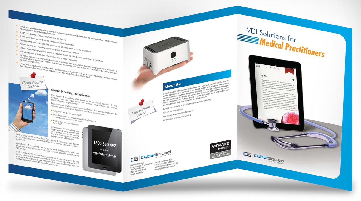 Brochure Design by LeavingImpression for CyberSquad IT Consulting | Design #861189