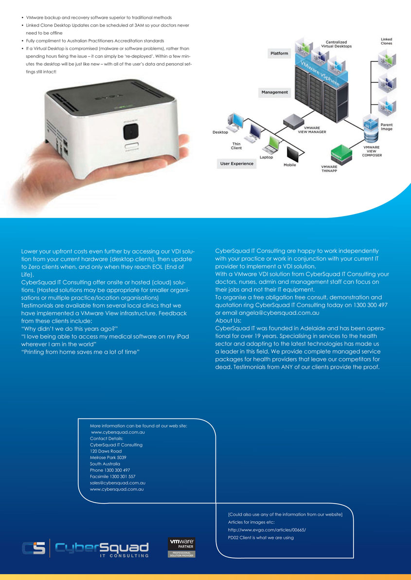 Brochure Design by Maima Nera for CyberSquad IT Consulting | Design #866462