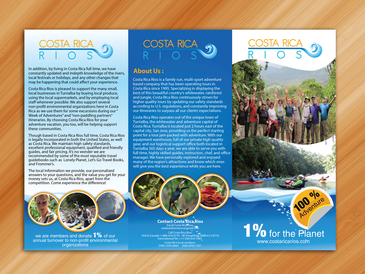 Flyer Design by Sarmishtha Chattopadhyay_loginchange for Costa Rica Rios | Design #3446318