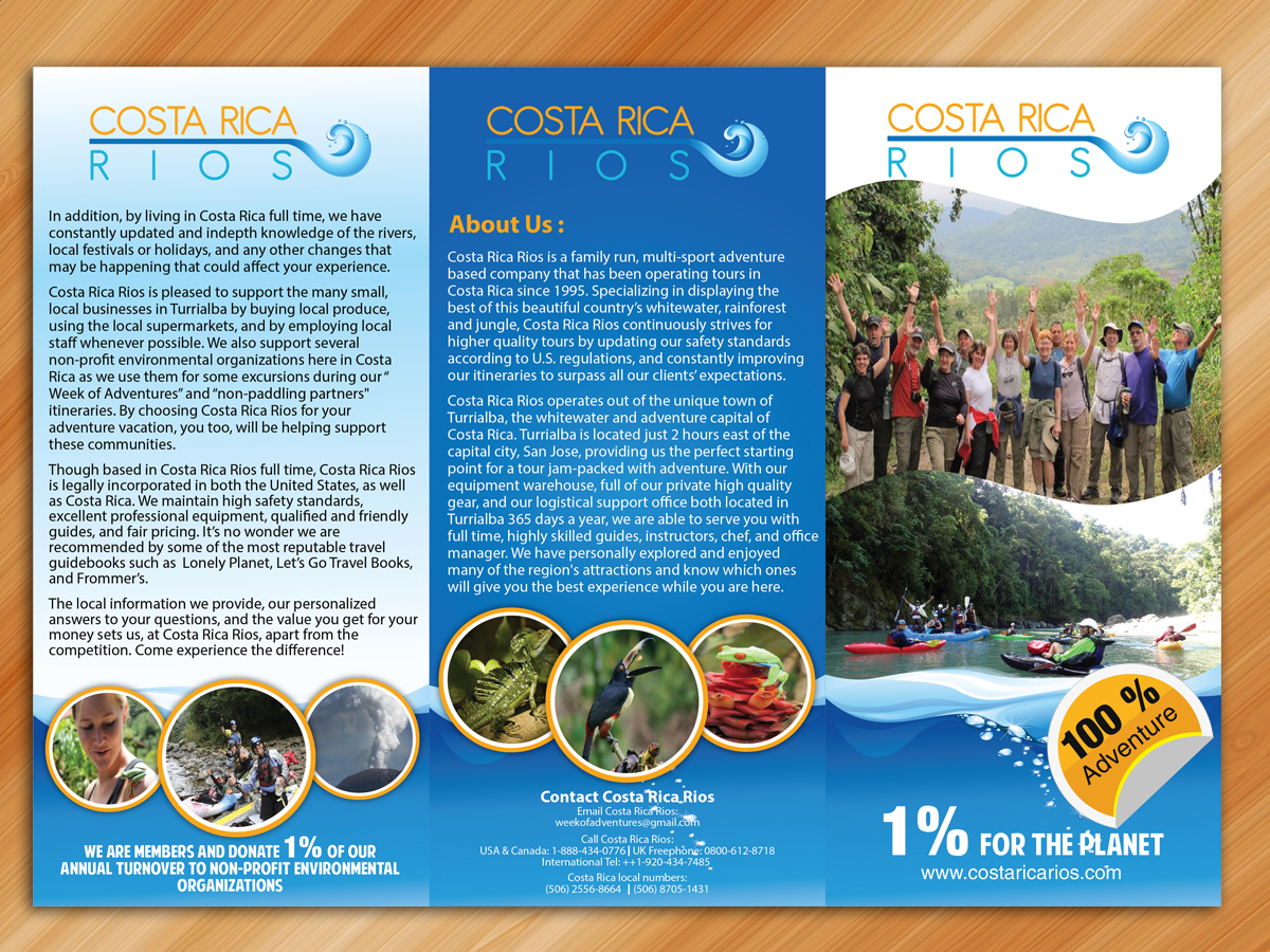Flyer Design by Sarmishtha Chattopadhyay_loginchange for Costa Rica Rios | Design #3446354