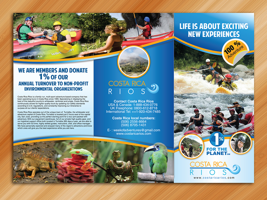 Flyer Design by Sarmishtha Chattopadhyay_loginchange for Costa Rica Rios | Design #3456878