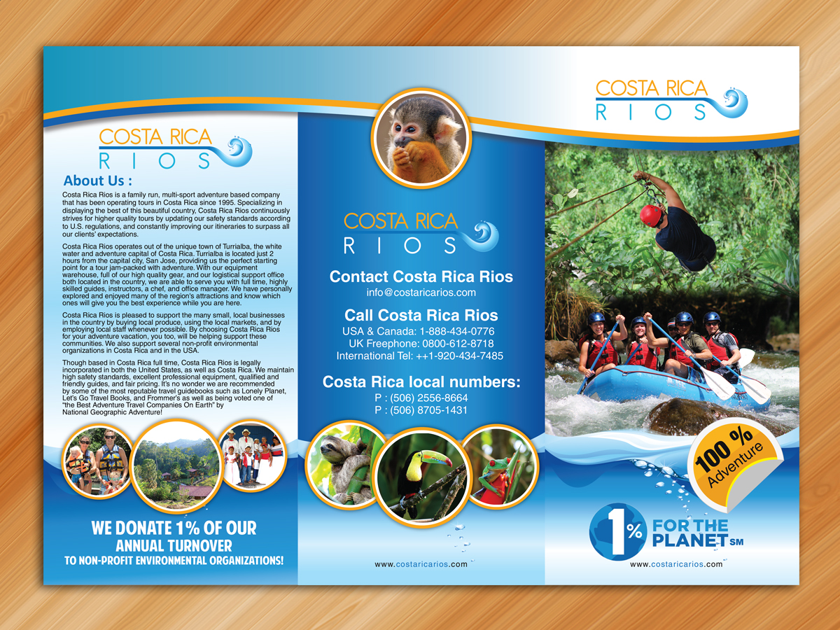 Flyer Design by Sarmishtha Chattopadhyay_loginchange for Costa Rica Rios | Design #3530199