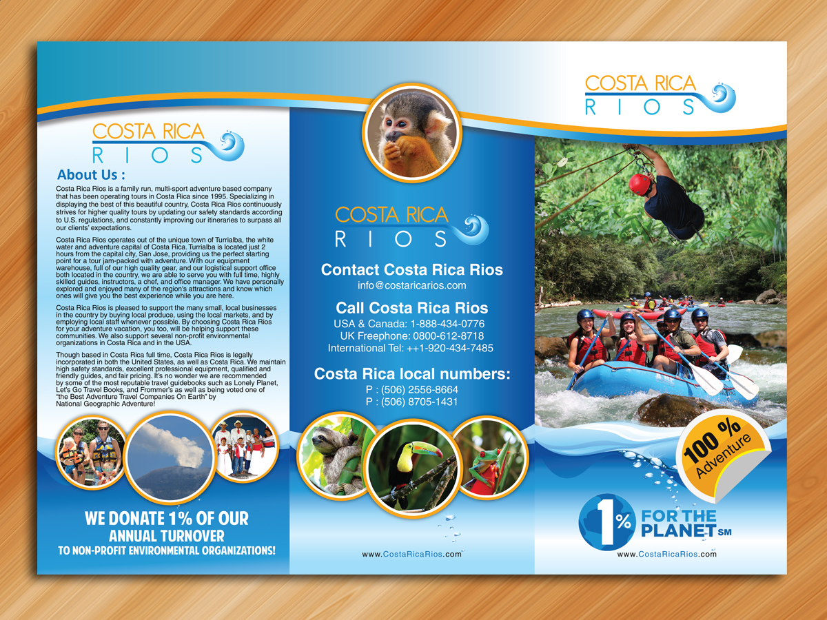 Flyer Design by Sarmishtha Chattopadhyay_loginchange for Costa Rica Rios | Design #3531824