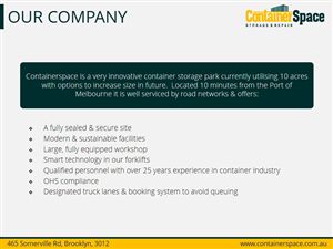 PowerPoint Design by PrezGeek for Containerspace | Design #3400506