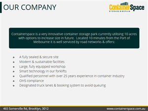 PowerPoint Design by PrezGeek for Containerspace | Design: #3415971