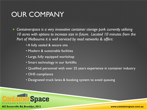 PowerPoint Design by Brenda S for Containerspace | Design: #3407399