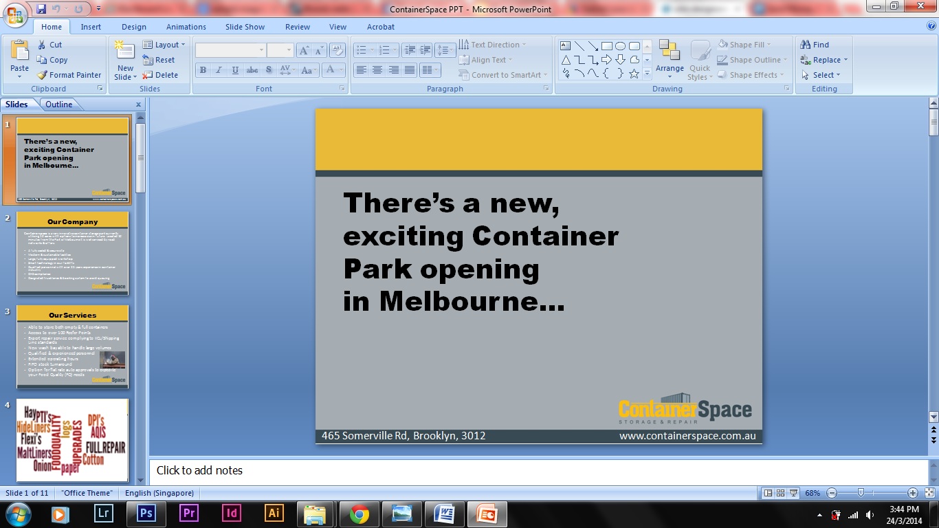 PowerPoint Design by clarerrac for Containerspace | Design #3388500