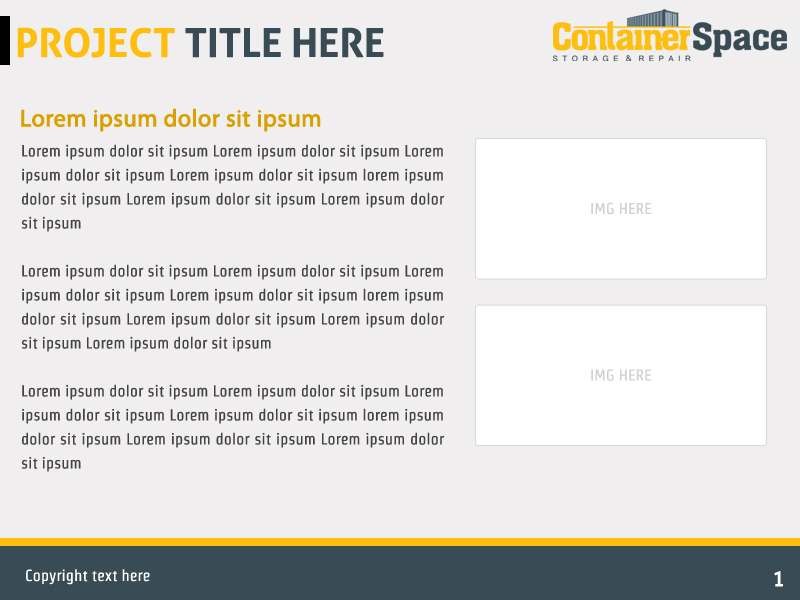 Design de PowerPoint par Best Design Hub pour Containerspace | Design #3391412