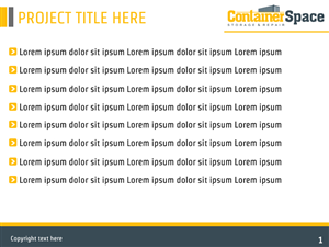 PowerPoint Design by Best Design Hub for Containerspace | Design: #3395943