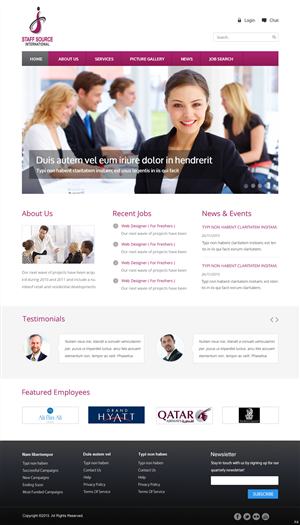 Web Design by pb for this project | Design: #3417634