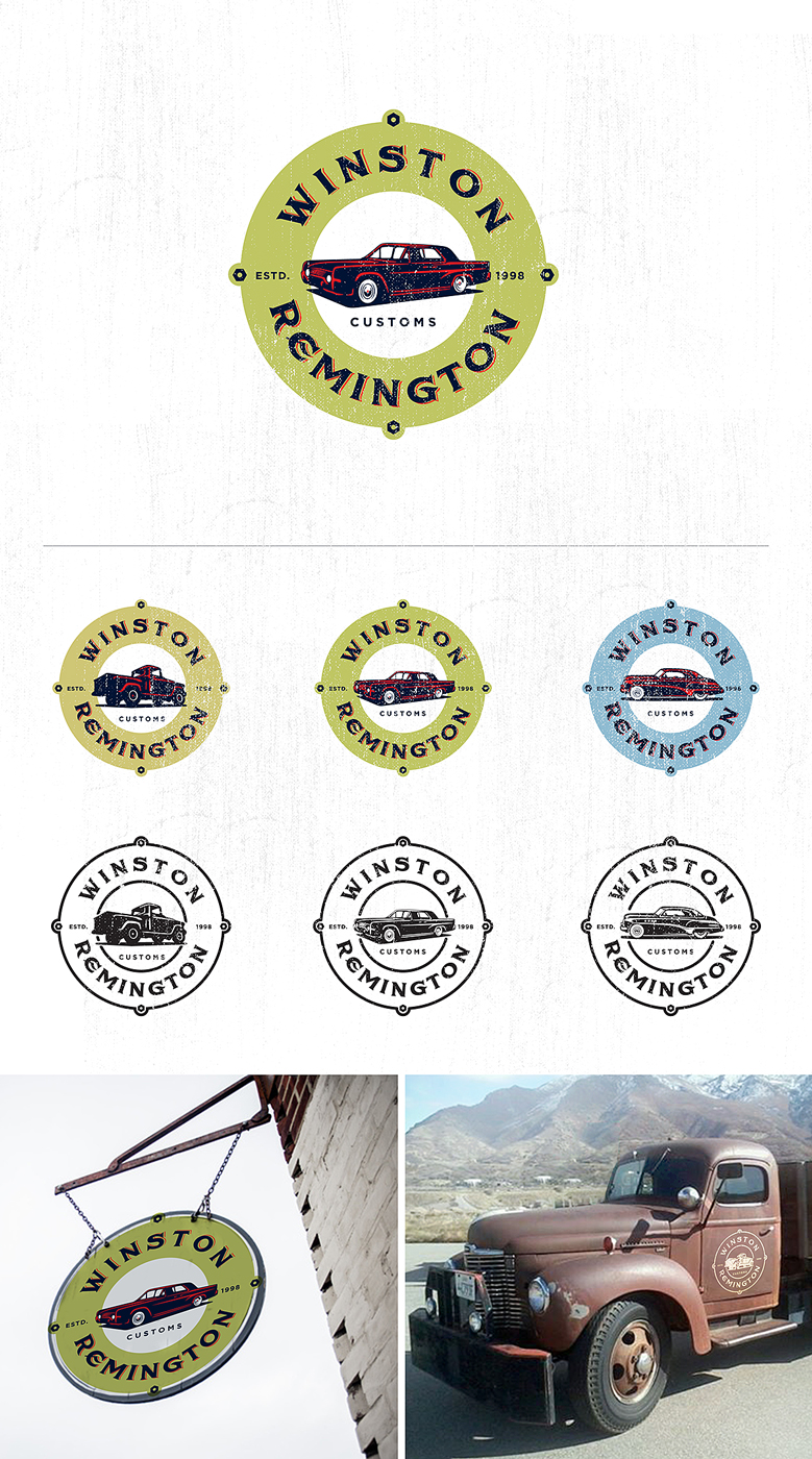 Logo-Design von hellodesign für Winston Remington Customs | Design #3470792