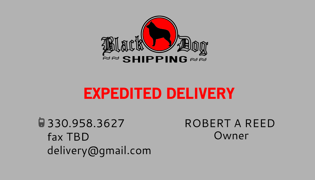 Business Card Design by Venus L. Penaflor for black dog shipping | Design #3402102