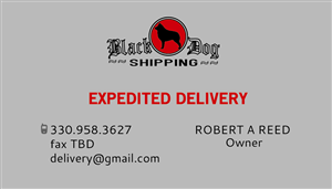 Business Card Design by Venus L. Penaflor for black dog shipping | Design #3402102