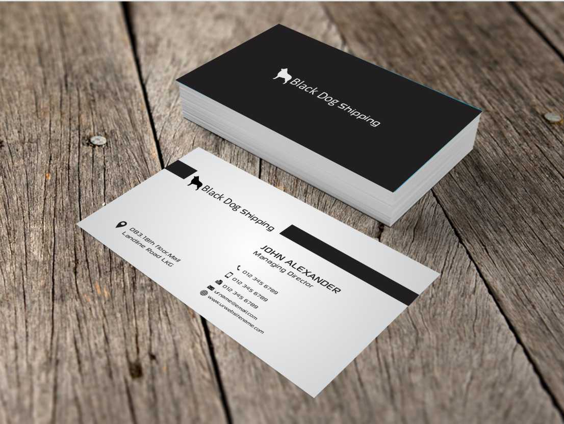 Design de Carte de Visite par AwsomeD pour black dog shipping | Design #3394978