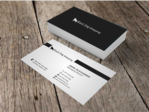 Business Card Design by AwsomeD for black dog shipping | Design #3394978
