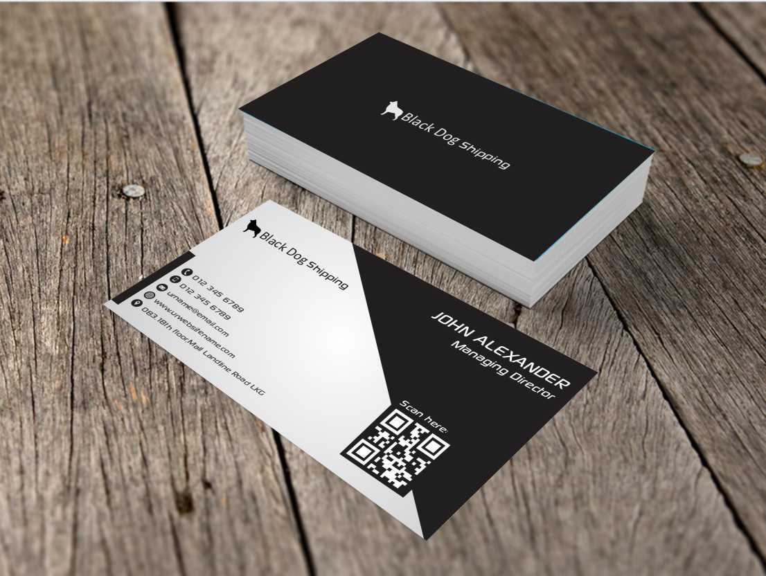 Design de Carte de Visite par AwsomeD pour black dog shipping | Design #3394982