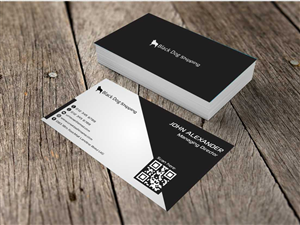 Business Card Design by AwsomeD for black dog shipping | Design: #3394982