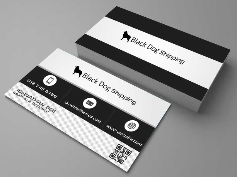 Business Card Design by AwsomeD for black dog shipping | Design #3394983