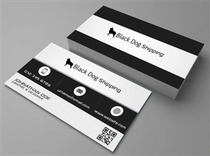 Business Card Design by AwsomeD for black dog shipping | Design: #3394983