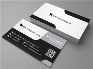 Business Card Design by AwsomeD for black dog shipping | Design: #3394984