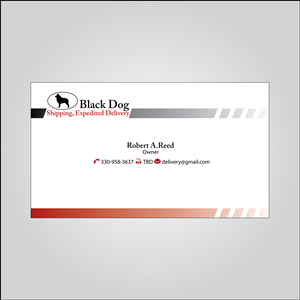 Business Card Design by MTu for black dog shipping | Design: #3398993